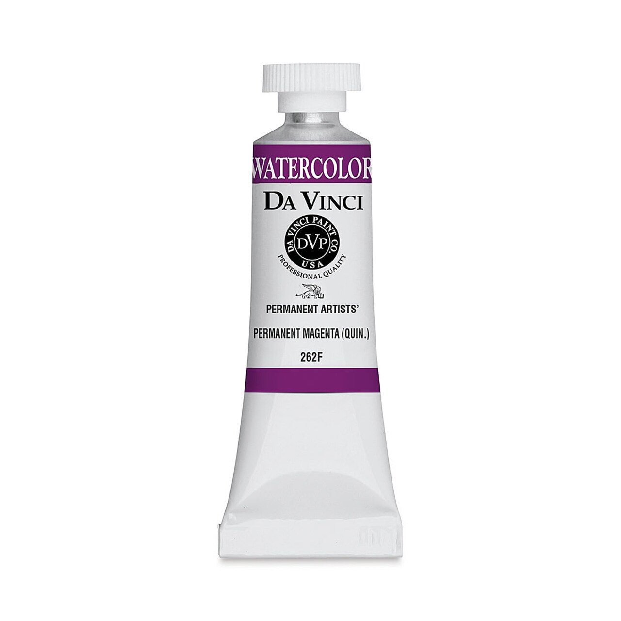 Da Vinci Artists' Permanent Watercolor - Quinacridone Permanent Magenta, 15 ml tube